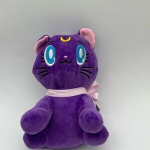 Sailor moon - Luna Charming Purple Cat Plush with Pink Ears